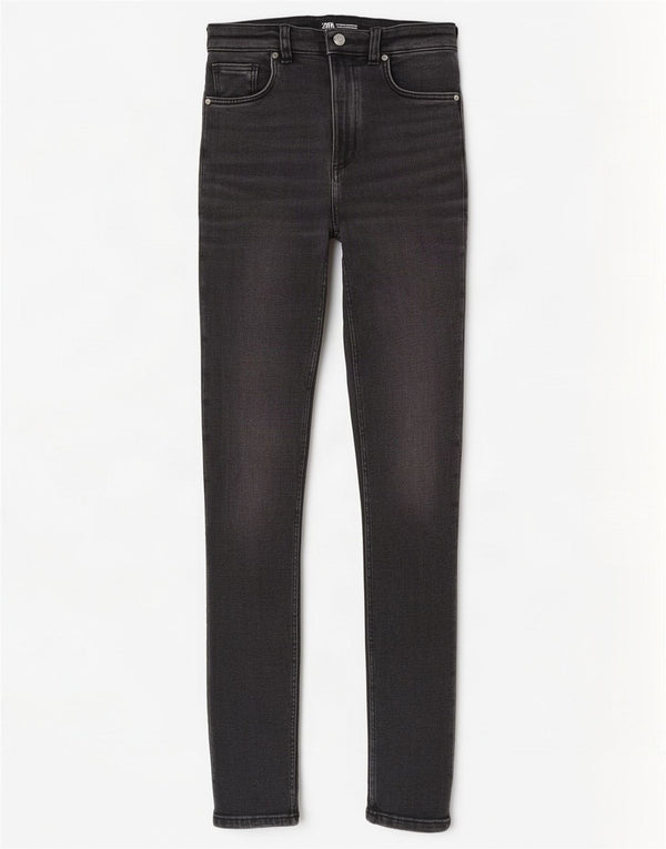 Calça jeans skinny feminina Zara EU 36 XS W26 L27 cinza