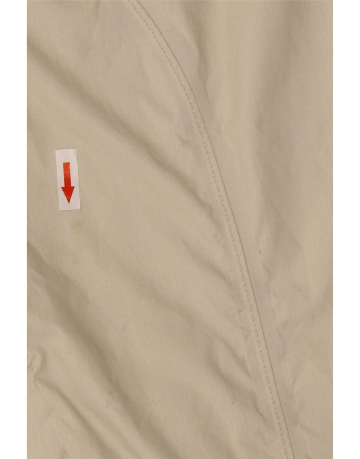 Jaqueta de chuva feminina com capuz The North Face UK 14 nylon branco médio