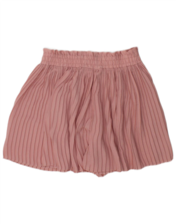 Shorts Cullotes Feminino Zara Médio W28 Poliéster Rosa