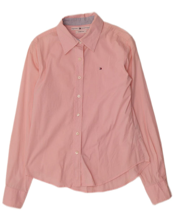 Camisa feminina Tommy Hilfiger US 8 médio algodão rosa