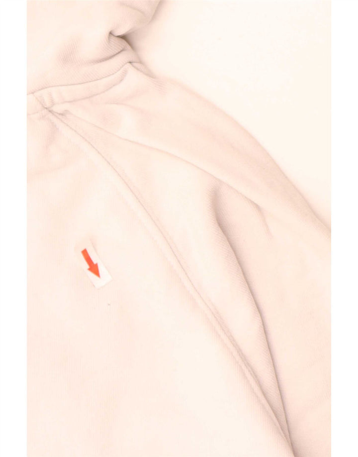 Suéter com capuz gráfico masculino Levi's médio algodão bege