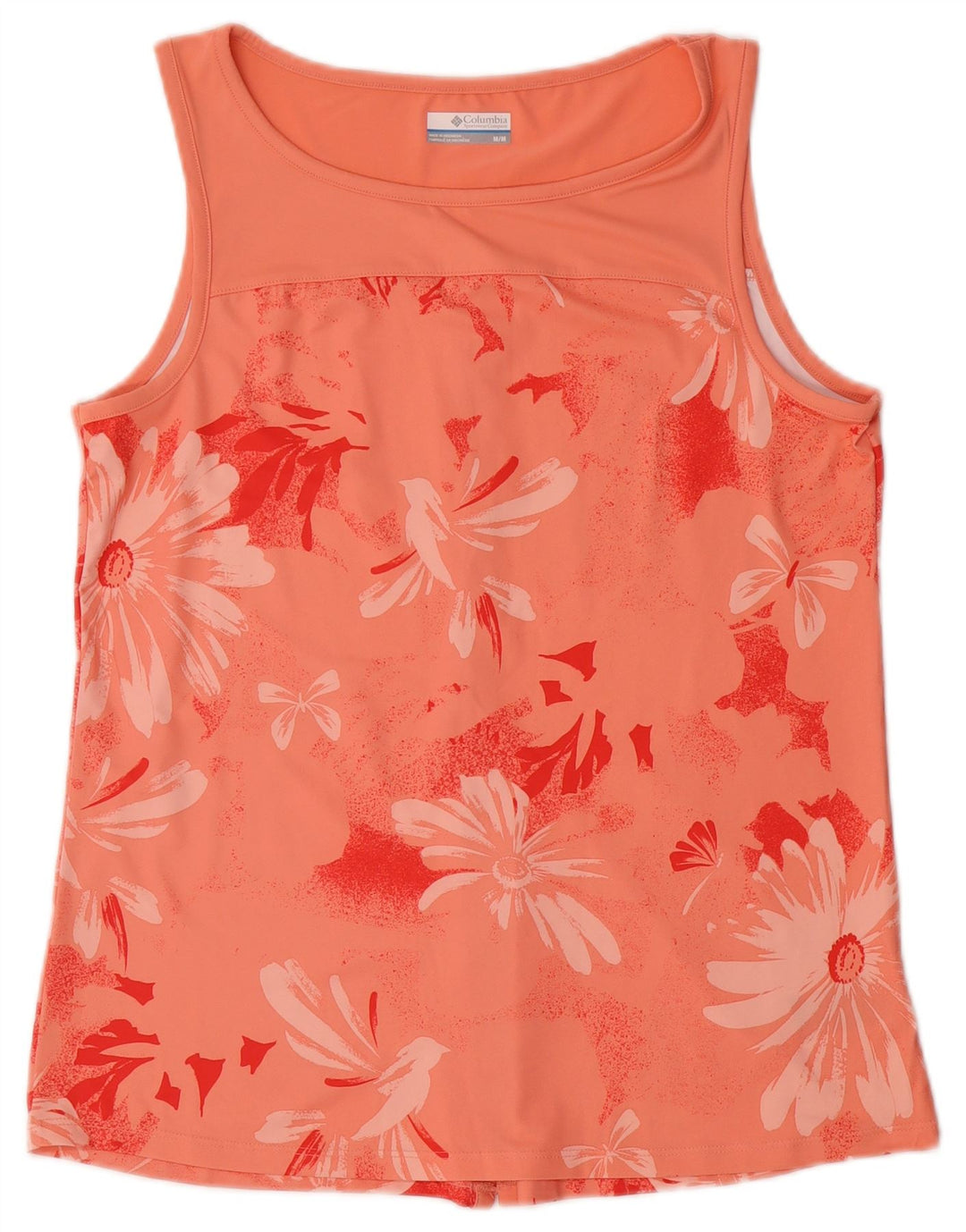 Colete gráfico feminino COLUMBIA UK 12 poliéster floral rosa médio