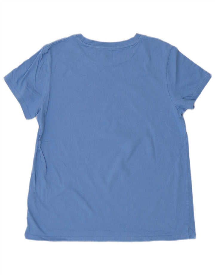Camiseta feminina gráfica LEVI'S UK 14 grande algodão azul