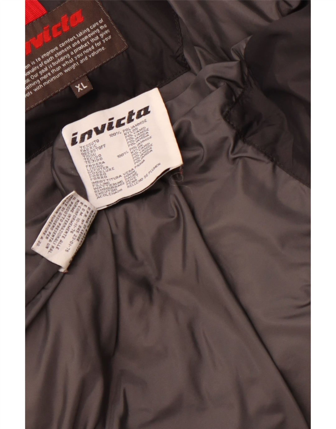 Jaqueta acolchoada masculina INVICTA UK 42 XL poliamida preta