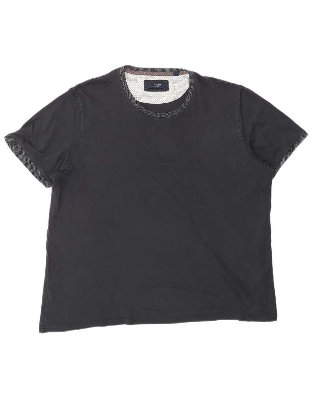Camiseta masculina TED BAKER Top 2XL algodão azul marinho
