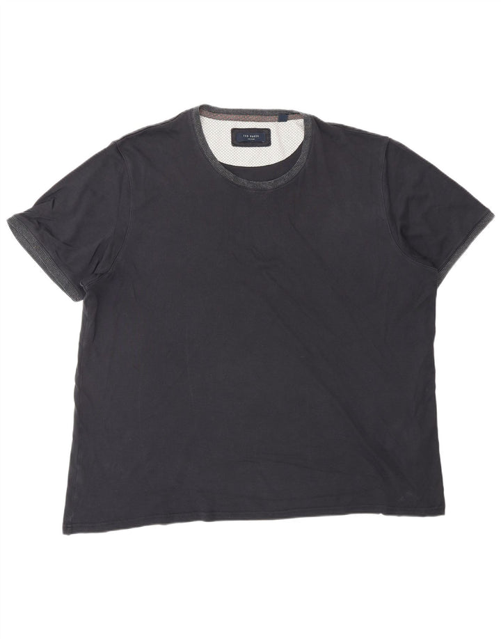 Camiseta masculina TED BAKER Top 2XL algodão azul marinho