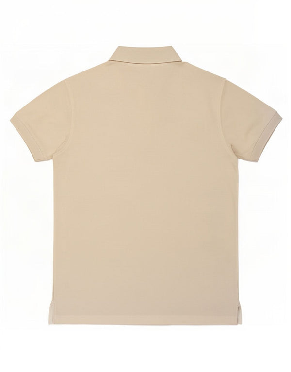 Camisa polo masculina Russell Athletic de algodão branco médio