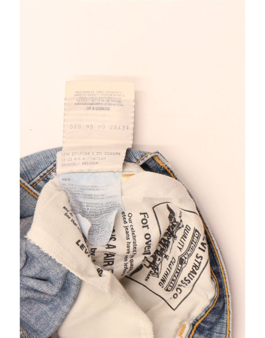 Calça jeans feminina Bootcut LEVI'S W28 L34 azul algodão