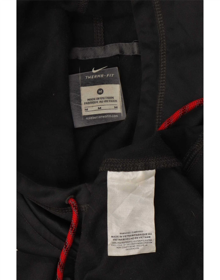 Suéter masculino Nike Ohio State Graphic Zip com capuz cinza médio poliéster