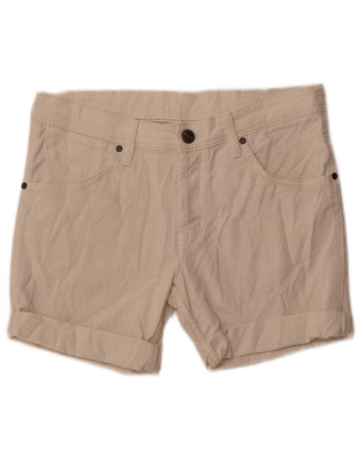 Shorts jeans Wrangler feminino Sly W32 grande algodão branco