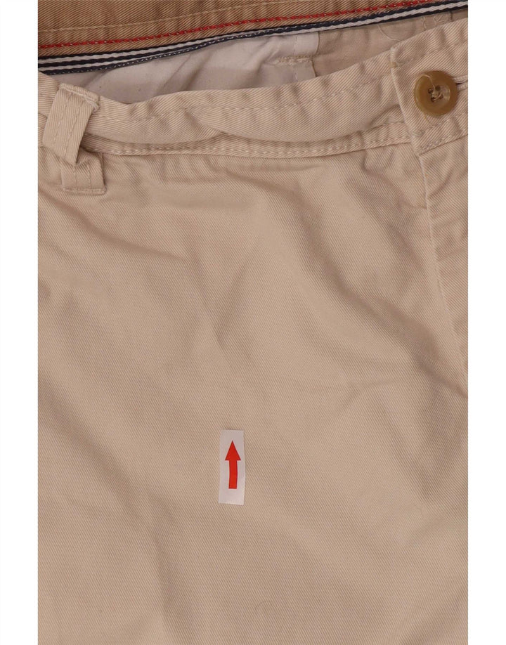 Izod Mens Chino Shorts W36 Grande Algodão Bege
