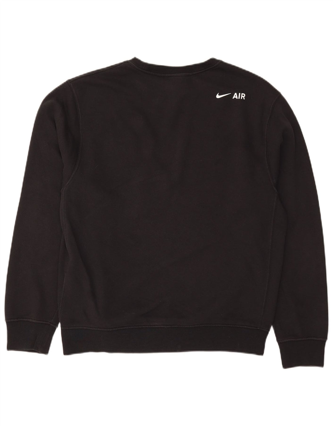 Nike masculino gráfico moletom jumper médio algodão preto