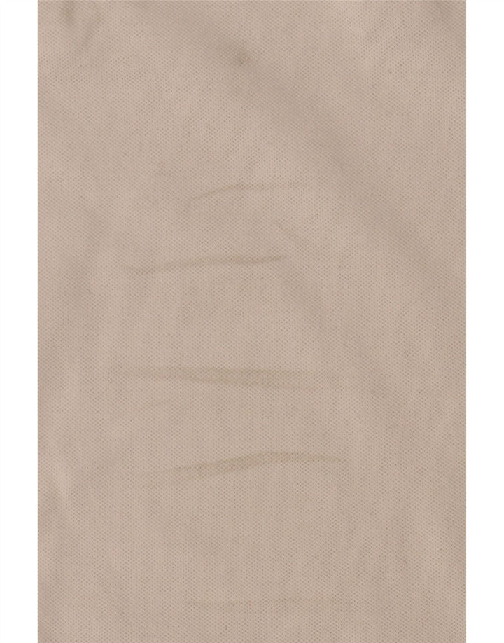 Camisa polo masculina Lacoste tamanho 4 médio algodão branco