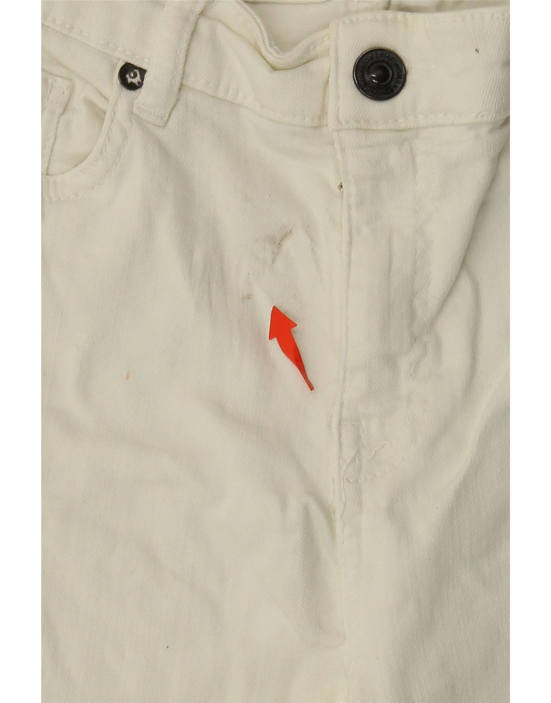 ZARA Jeans Slim Feminino EU 38 Pequeno W28 L26 Branco