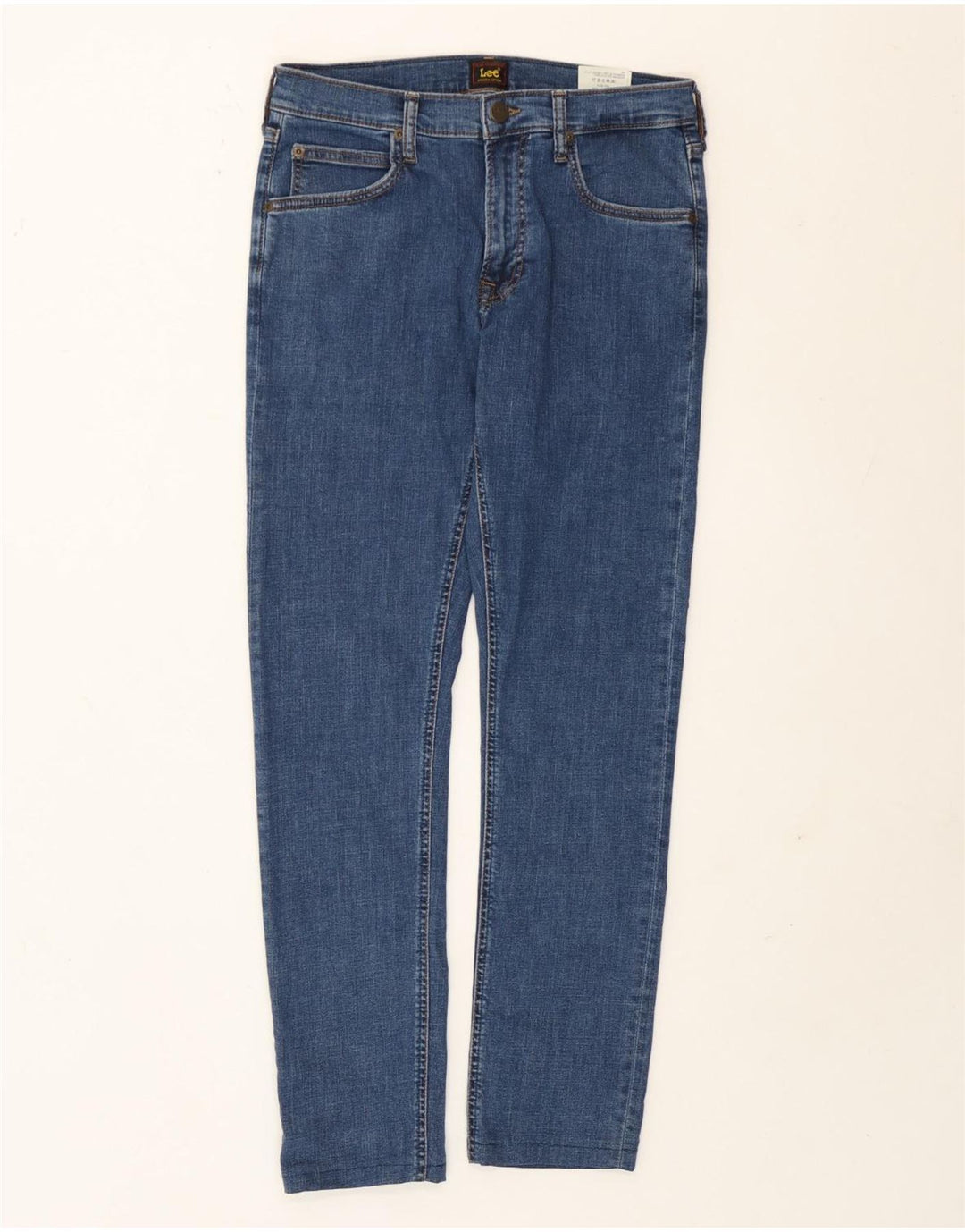 Lee Mens Luke Slim Jeans W29 L29 Azul Algodão