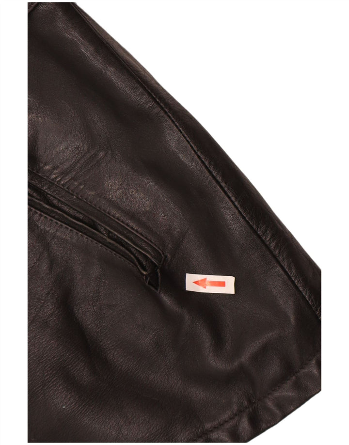 Jaqueta de couro masculina vintage IT 52 XL couro preto