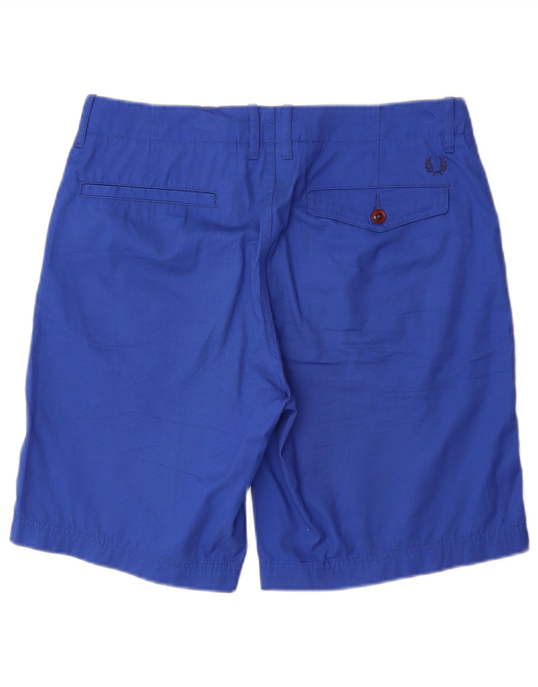 FRED PERRY Mens Chino Shorts W30 Algodão Azul Médio
