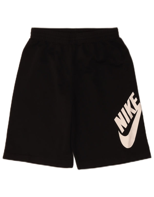 Shorts esportivos gráficos Nike Boys 12-13 anos, grandes, pretos, poliéster