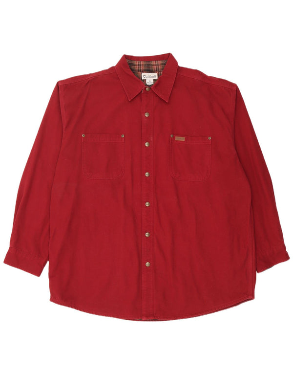 Camisa masculina Carhartt Lenhador XL Algodão Borgonha