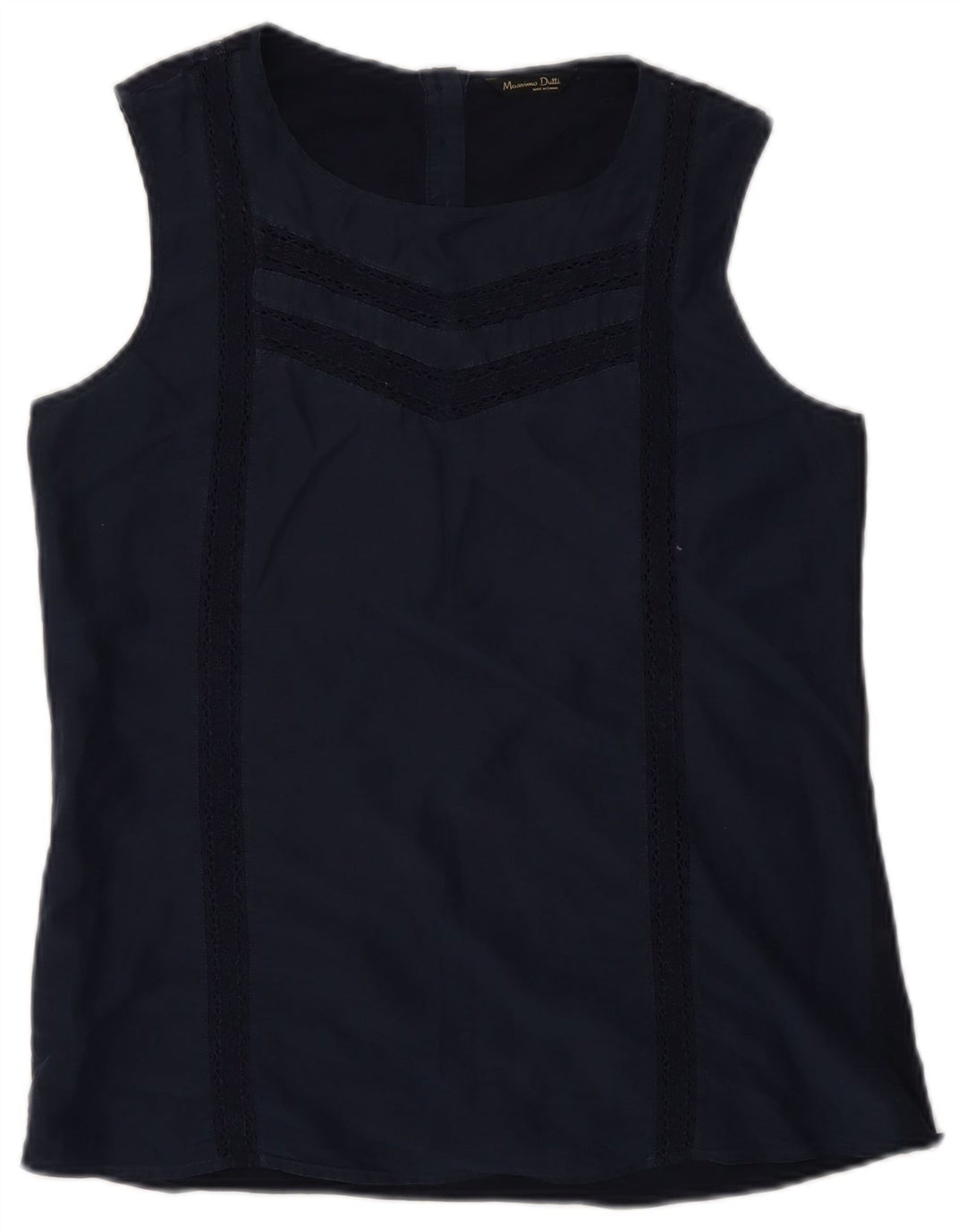 Colete feminino Massimo Dutti UK 12 médio azul marinho