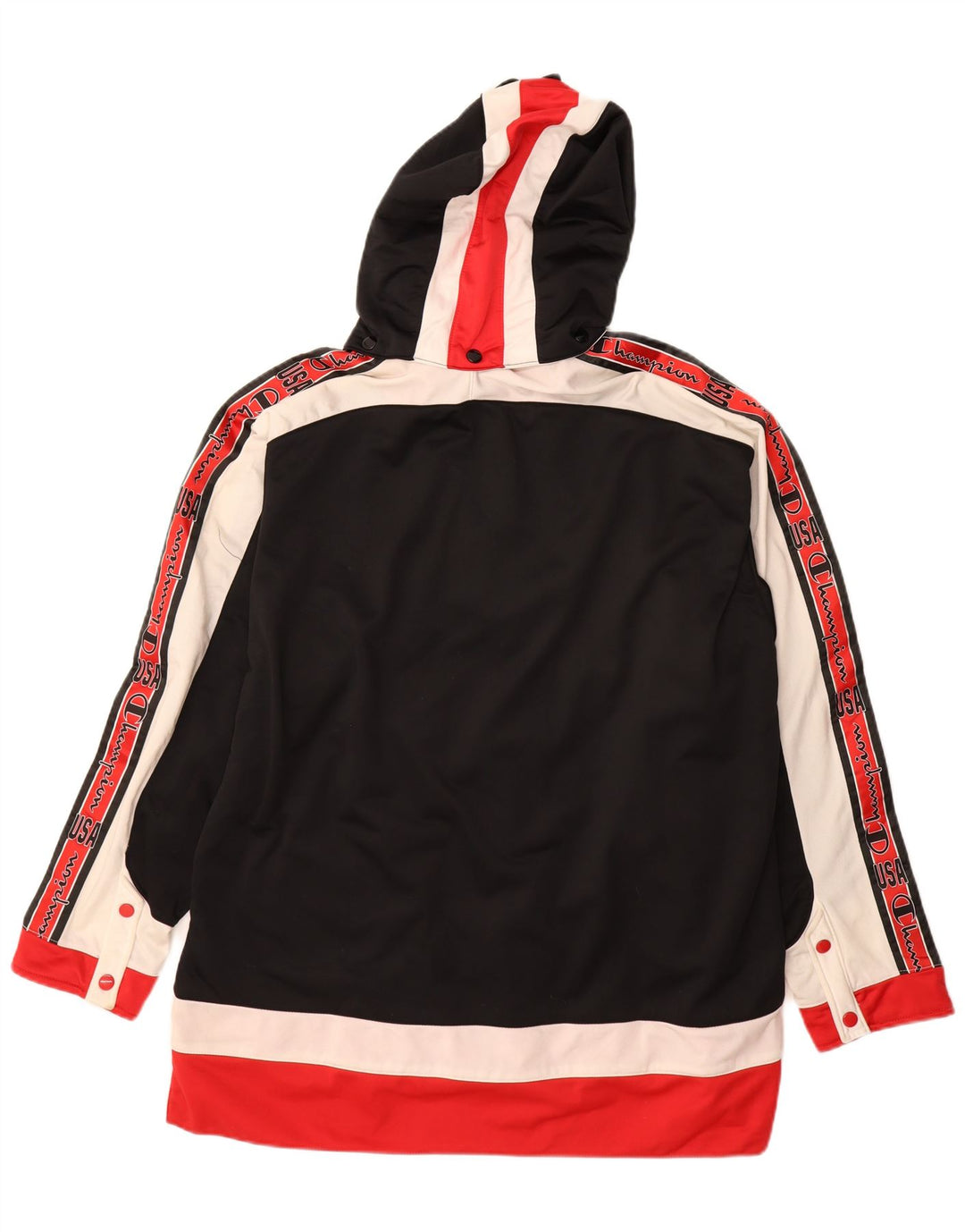 CHAMPION Jaqueta masculina de agasalho gráfico grande bloco colorido multicolorido