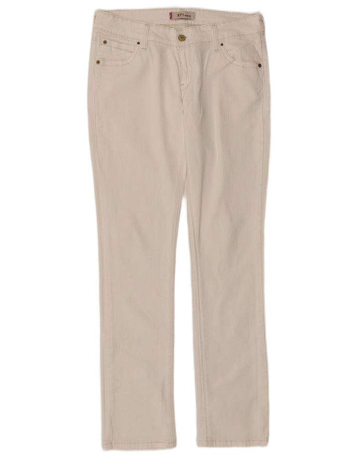 Jeans Levi's 571 Slim Feminino W30 L32 Branco