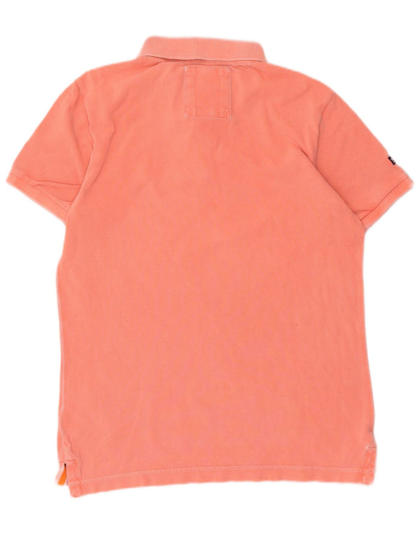 Camisa polo masculina Superdry grande algodão rosa