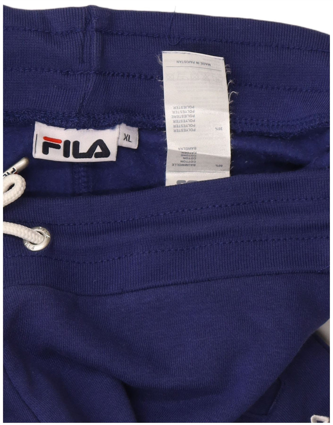 Calça de treino feminina FILA Joggers UK 18 XL azul algodão