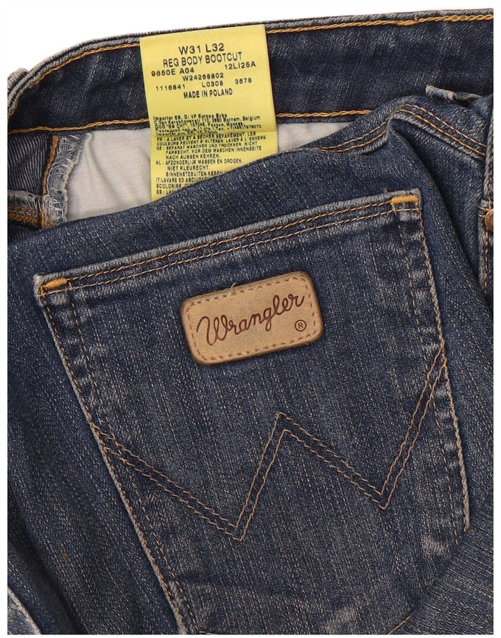 Jeans bootcut feminino WRANGLER W31 L29 algodão azul marinho
