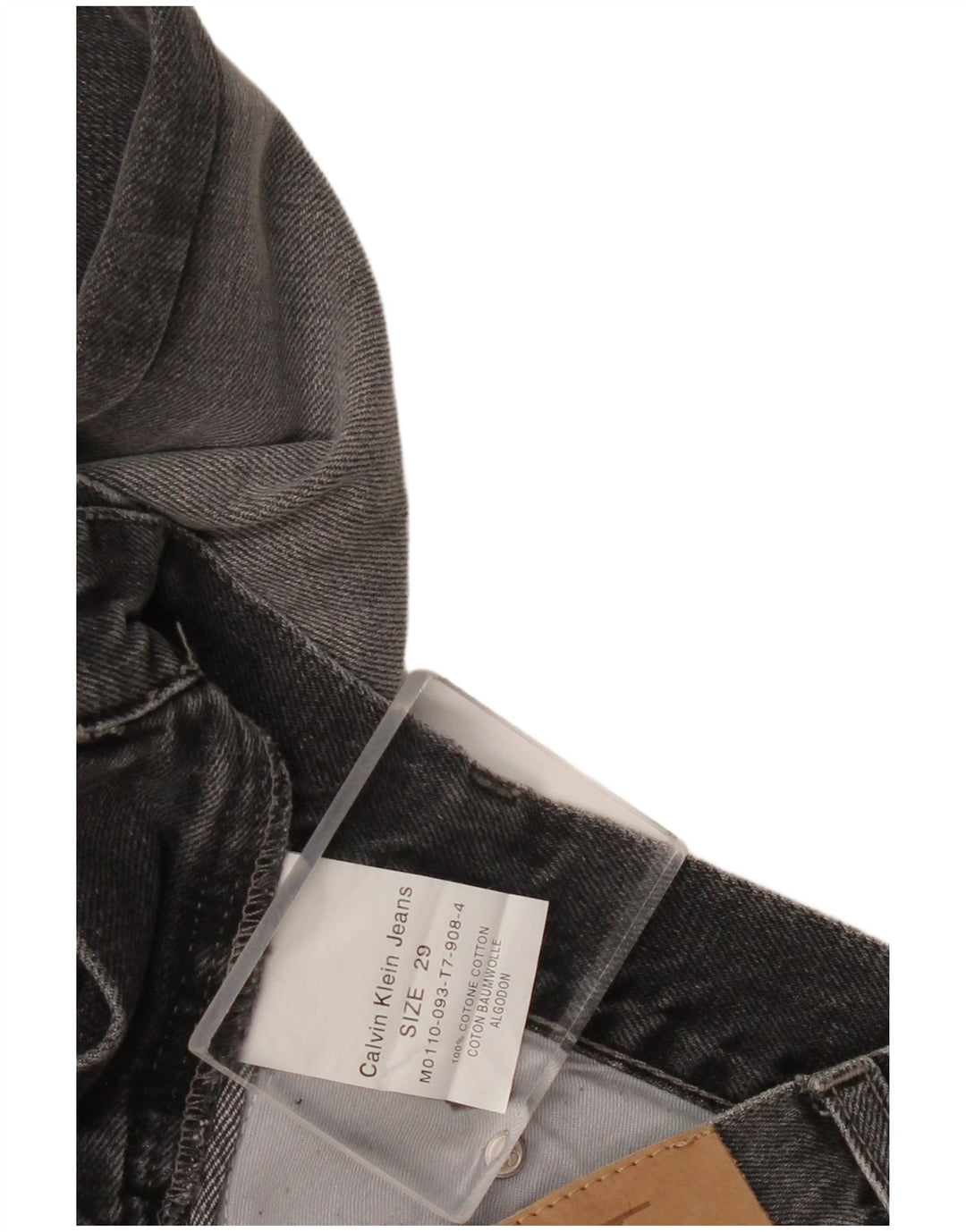 Calvin Klein Masculino Slim Jeans W29 L33 Cinza Algodão