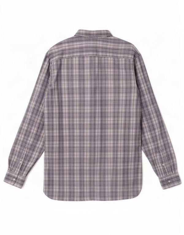 Camisa masculina Regular Fit Timberland 2XL algodão xadrez cinza