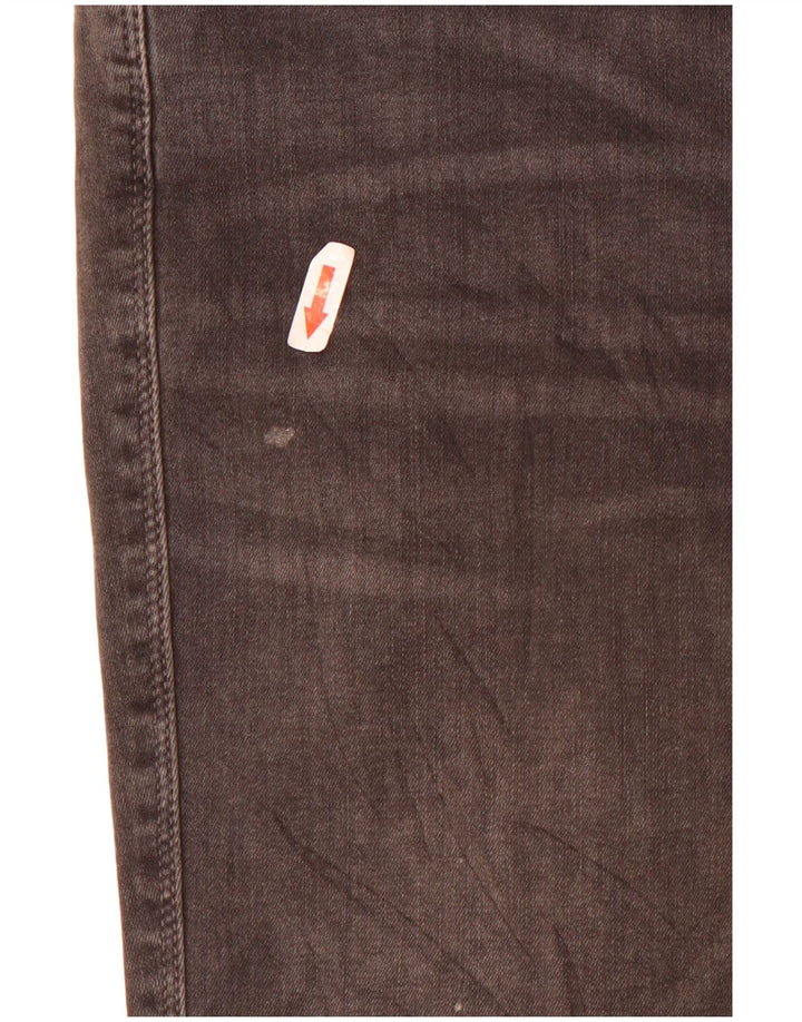 Jeans skinny de cintura média Massimo Dutti feminino EU 40 médio W30 L30 cinza