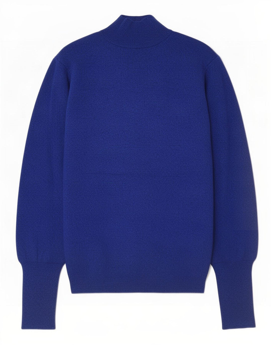 Suéter feminino Marks & Spencer com gola tartaruga e gola alta Reino Unido 12 azul médio