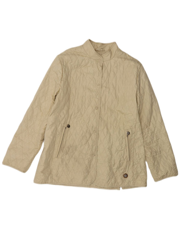 Jaqueta acolchoada feminina Moncler tamanho 4 XL bege