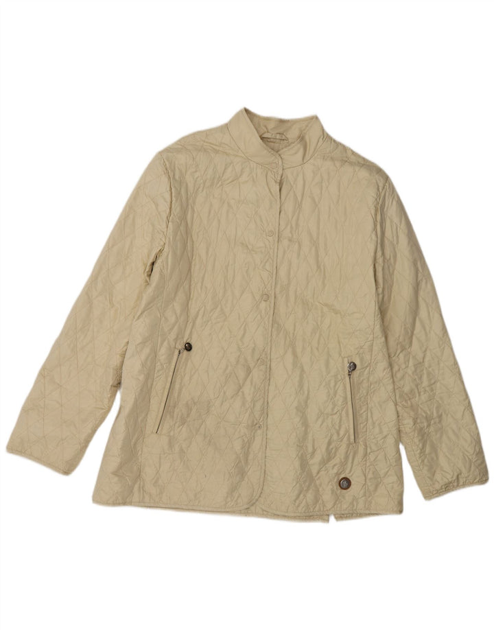 Jaqueta acolchoada feminina Moncler tamanho 4 XL bege