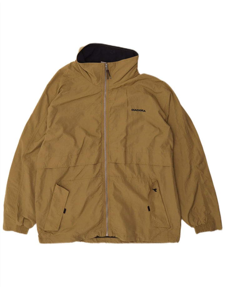 Jaqueta de chuva masculina Diadora UK 38 médio cáqui poliamida