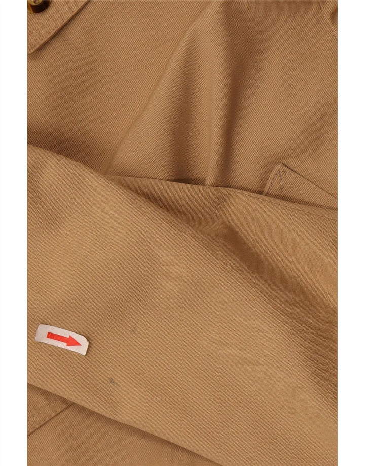 Trench Coat Vintage Masculino UK 38 Poliéster Bege Médio