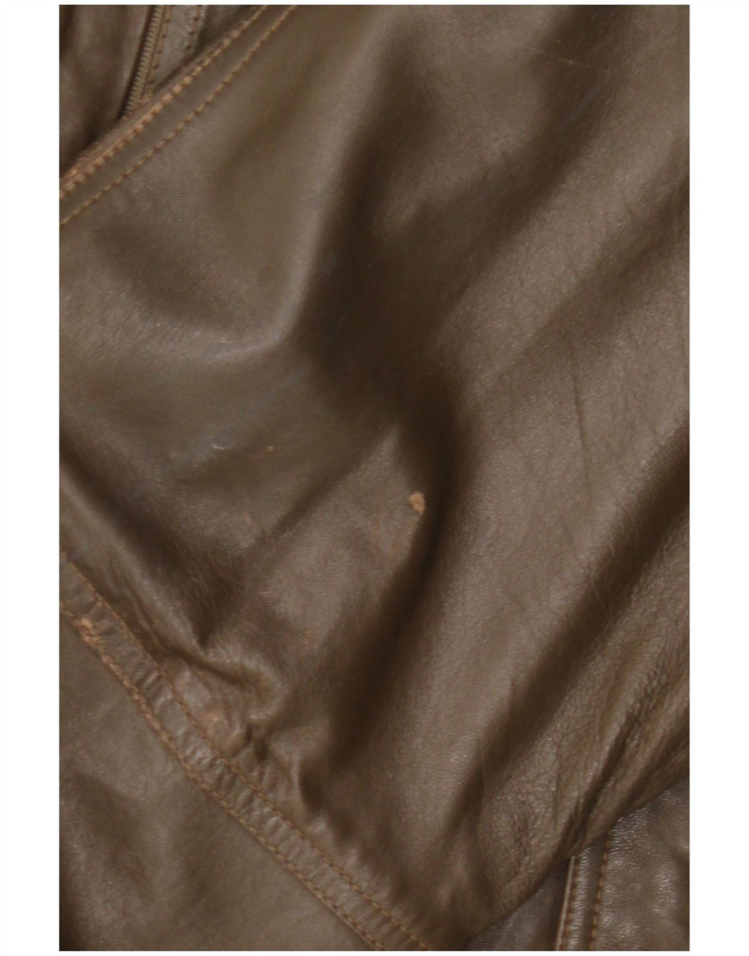 Jaqueta de couro masculina vintage IT 52 XL cáqui