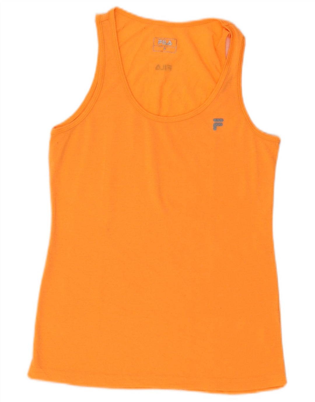 Fila Womens Vest Top UK 12 Médio Laranja