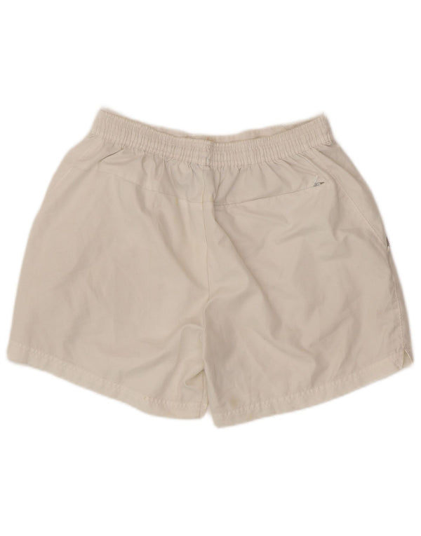 NIKE Mens Chino Shorts Pequeno W28 Poliéster Branco