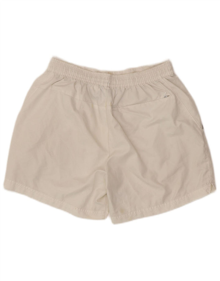 NIKE Mens Chino Shorts Pequeno W28 Poliéster Branco