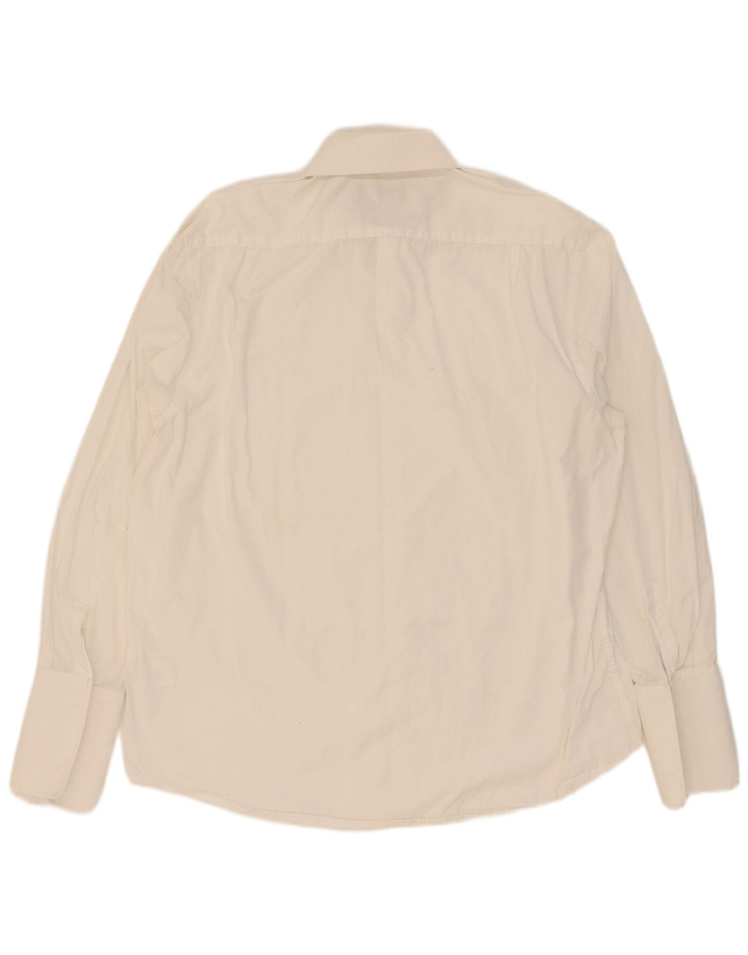 Camisa formal masculina Hunt & Holditch tamanho 45 17 XL algodão branco