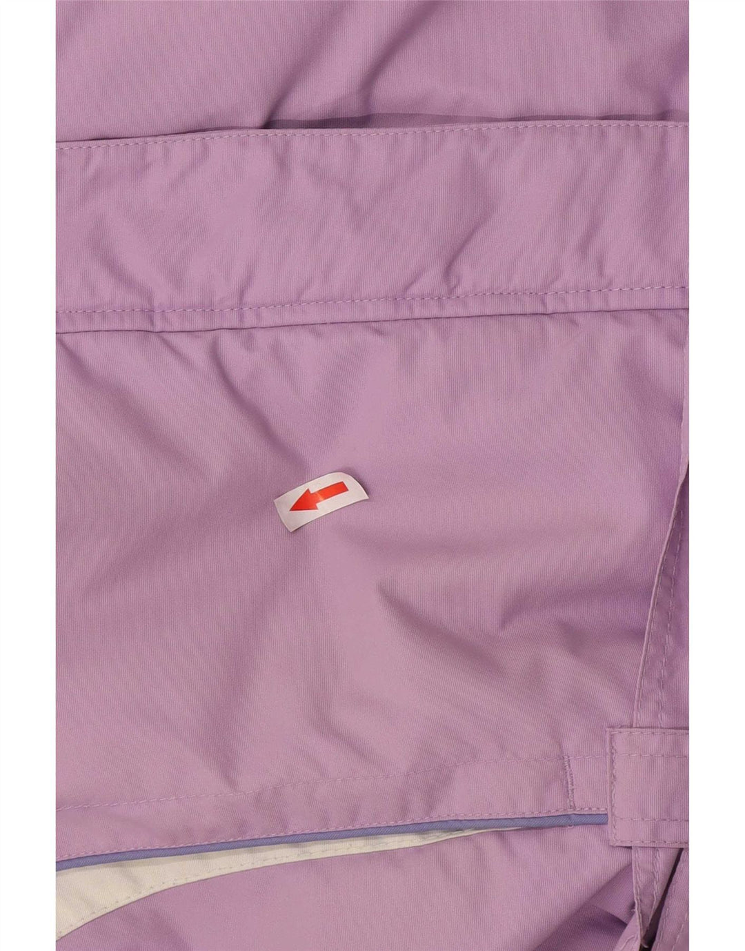 Jaqueta de esqui com capuz feminino Brugi UK 16 grande poliéster roxo Colourblock