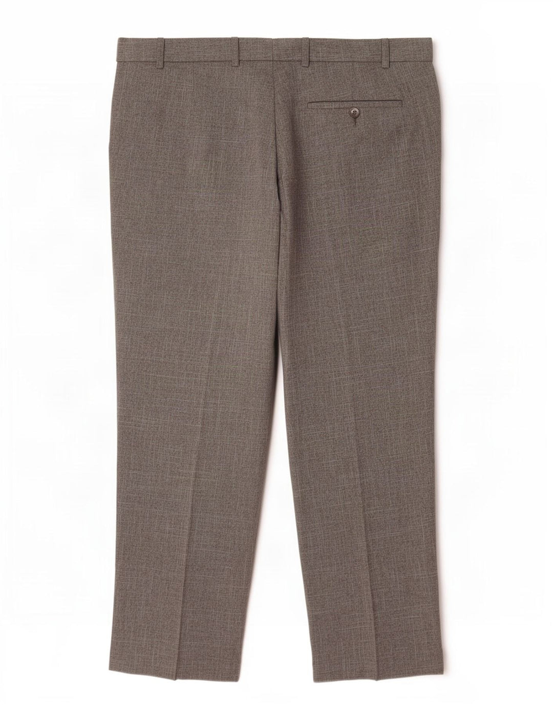 Calça masculina de ajuste regular Marks & Spencer W40 L29 poliéster cinza