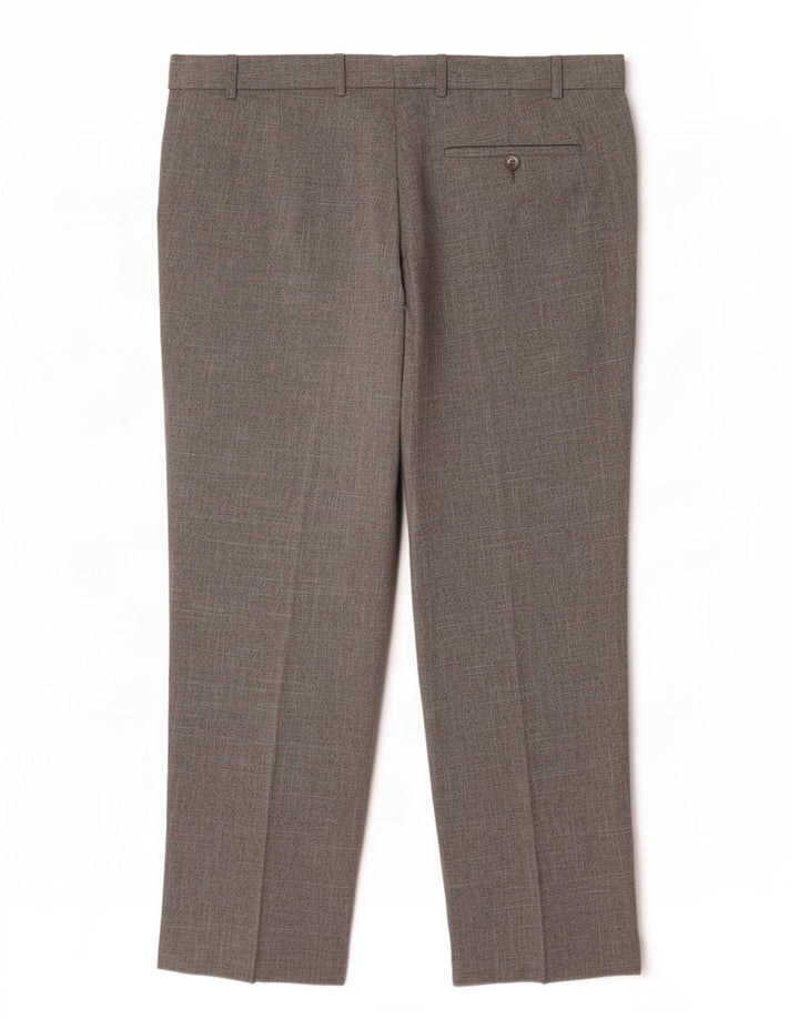 Calça masculina de ajuste regular Marks & Spencer W40 L29 poliéster cinza