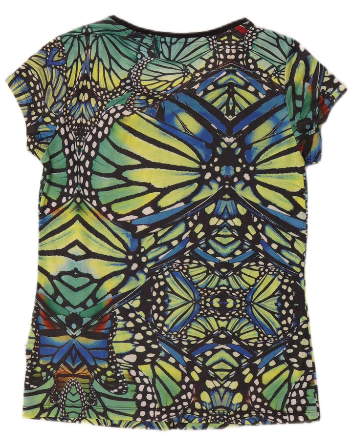 Adidas Camiseta Feminina Graphic Top UK 12 Poliéster Verde Médio