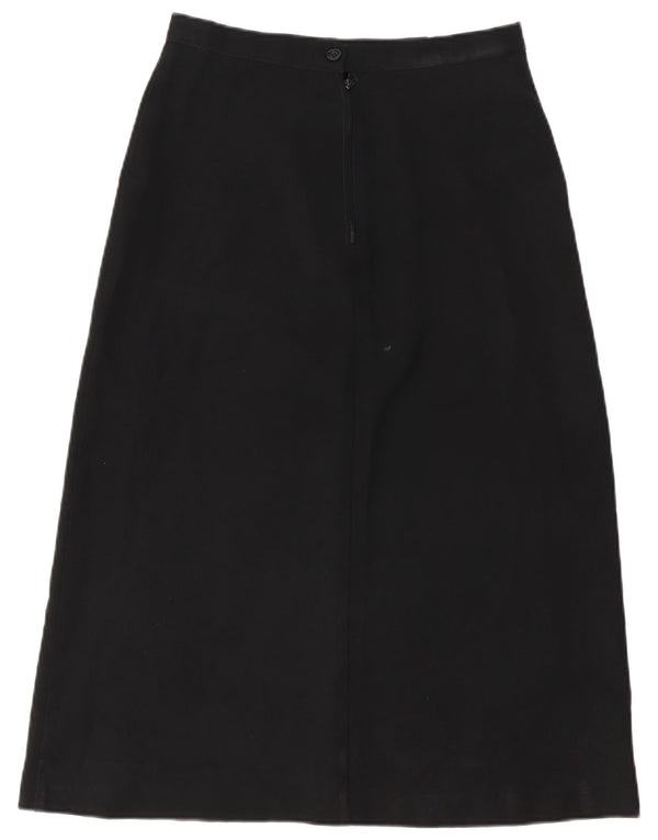 Saia Midi Feminina Benetton IT 44 Médio W28 Poliéster Preto