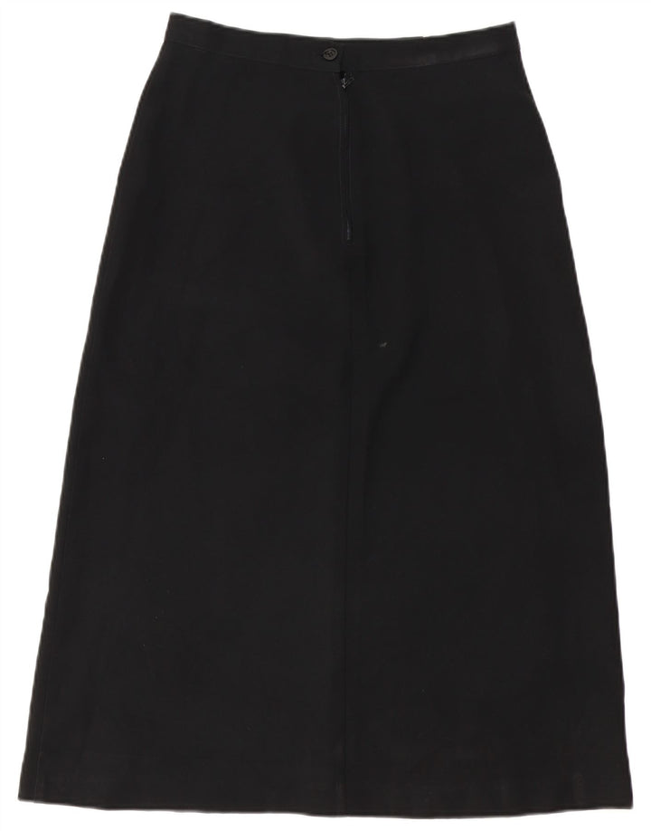 Saia Midi Feminina Benetton IT 44 Médio W28 Poliéster Preto