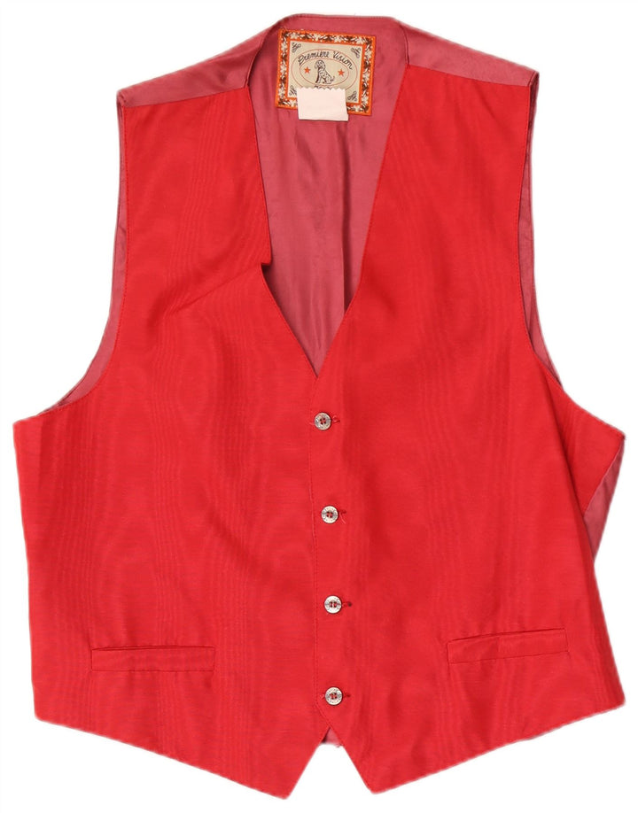 Colete masculino vintage XL poliamida vermelha