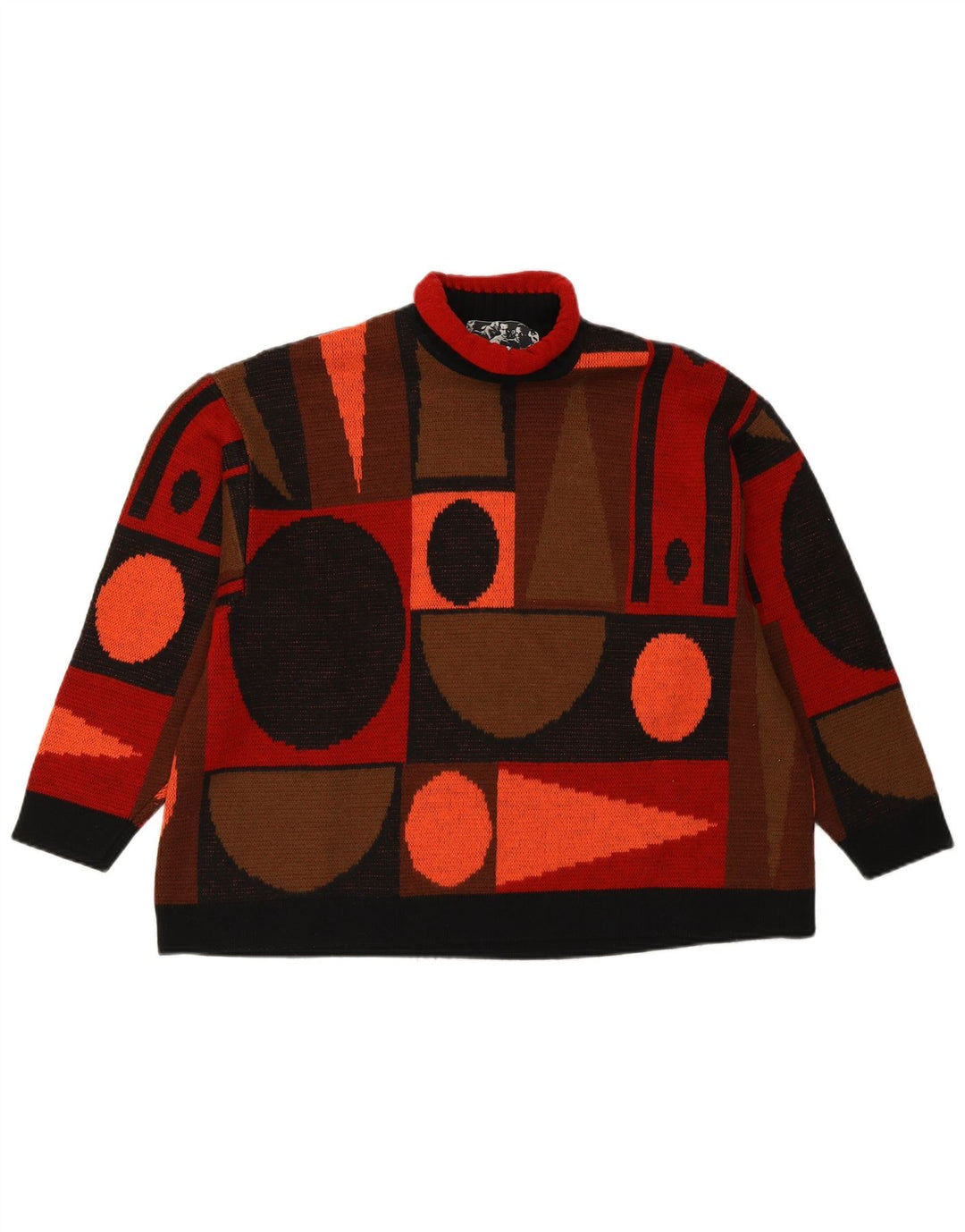 Suéter feminino Ernestina Cerini com gola redonda IT 42 médio multicolorido